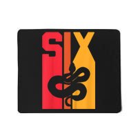 Kids 6th Birthday Vintage Snake Lover Pet Reptile 6 Years Old Mousepad