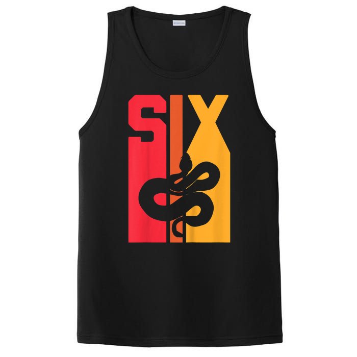 Kids 6th Birthday Vintage Snake Lover Pet Reptile 6 Years Old PosiCharge Competitor Tank