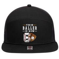 Kids 6th Birthday Baseball Boy Six Year Old Baseball Player 7 Panel Mesh Trucker Snapback Hat