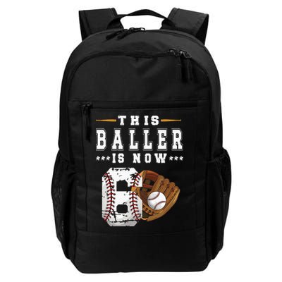 Kids 6th Birthday Baseball Boy Six Year Old Baseball Player Backpack