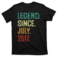 Kids 6 Years Old Legend Since July 2017 6th Birthday T-Shirt