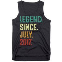 Kids 6 Years Old Legend Since July 2017 6th Birthday Tank Top