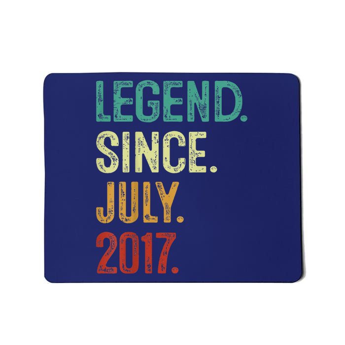 Kids 6 Years Old Legend Since July 2017 6th Birthday Mousepad