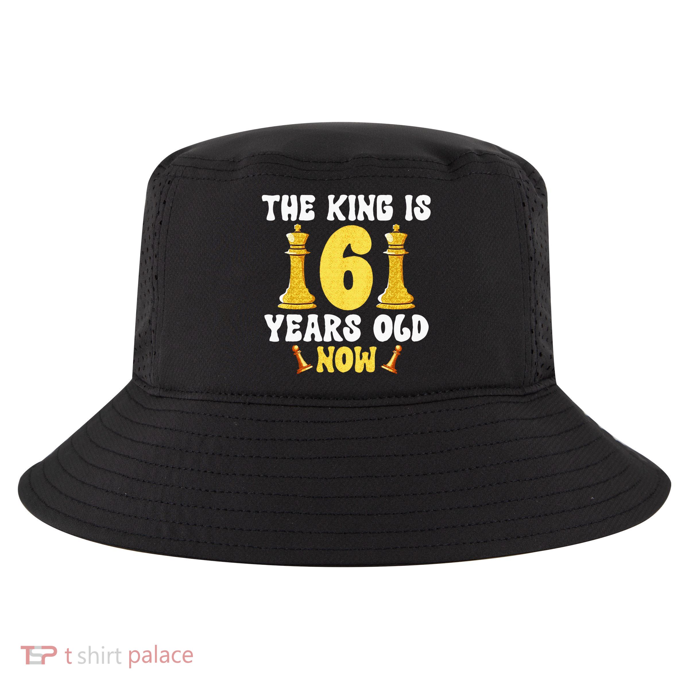 Kids 6 Years Old Birthday Chess Lover 6th Birthday Kids Chess Cool Comfort Performance Bucket Hat