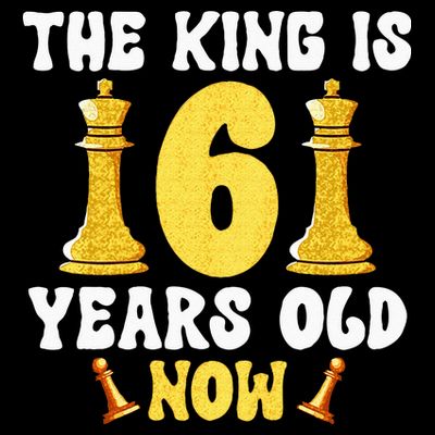 Kids 6 Years Old Birthday Chess Lover 6th Birthday Kids Chess T-Shirt