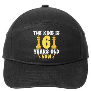 Kids 6 Years Old Birthday Chess Lover 6th Birthday Kids Chess 7-Panel Snapback Hat