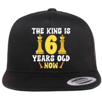 Kids 6 Years Old Birthday Chess Lover 6th Birthday Kids Chess Flat Bill Trucker Hat