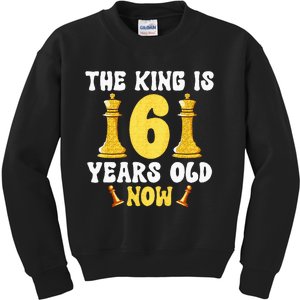 Kids 6 Years Old Birthday Chess Lover 6th Birthday Kids Chess Kids Sweatshirt