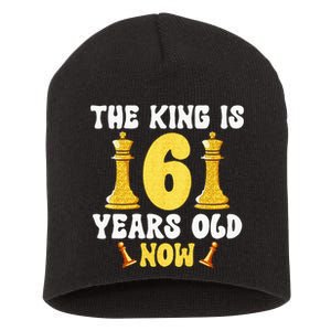 Kids 6 Years Old Birthday Chess Lover 6th Birthday Kids Chess Short Acrylic Beanie