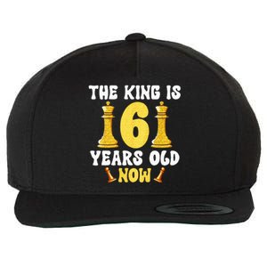 Kids 6 Years Old Birthday Chess Lover 6th Birthday Kids Chess Wool Snapback Cap