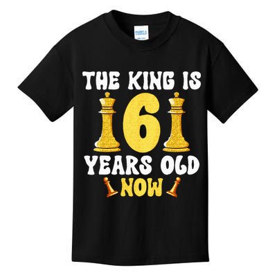 Kids 6 Years Old Birthday Chess Lover 6th Birthday Kids Chess Kids T-Shirt