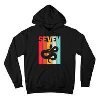 Kids 7th Birthday Vintage Snake Lover Pet Reptile 7 Years Old Tall Hoodie