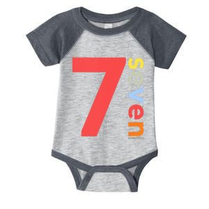 Kids 7th Birthday Boy 7 Year Old Seven Party Age 7 Ideas Infant Baby Jersey Bodysuit