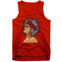 Kwanzaa 7 Principles Afro Black Woman Tank Top