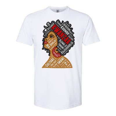 Kwanzaa 7 Principles Afro Black Woman Softstyle CVC T-Shirt