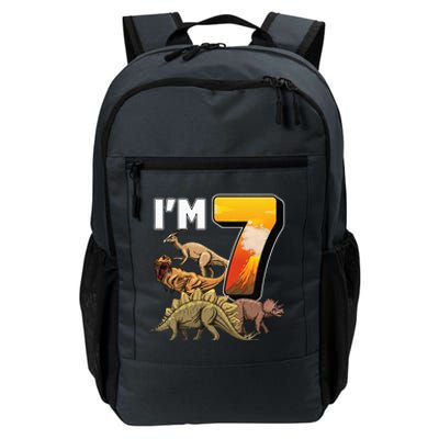 Kids 7 Year Old Dinosaurs Birthday 7th Party Paleontologist Daily Commute Backpack