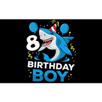 Kids 8th Birthday Boy Shark Ocean Theme Party 8 Years Old For Boy Bumper Sticker