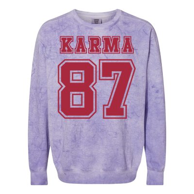 Karma 87 | Sporty Trendy Design Colorblast Crewneck Sweatshirt