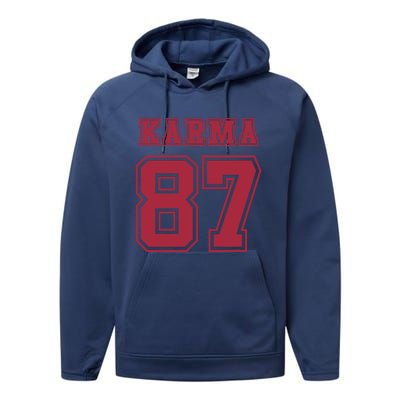 Karma 87 | Sporty Trendy Design Performance Fleece Hoodie