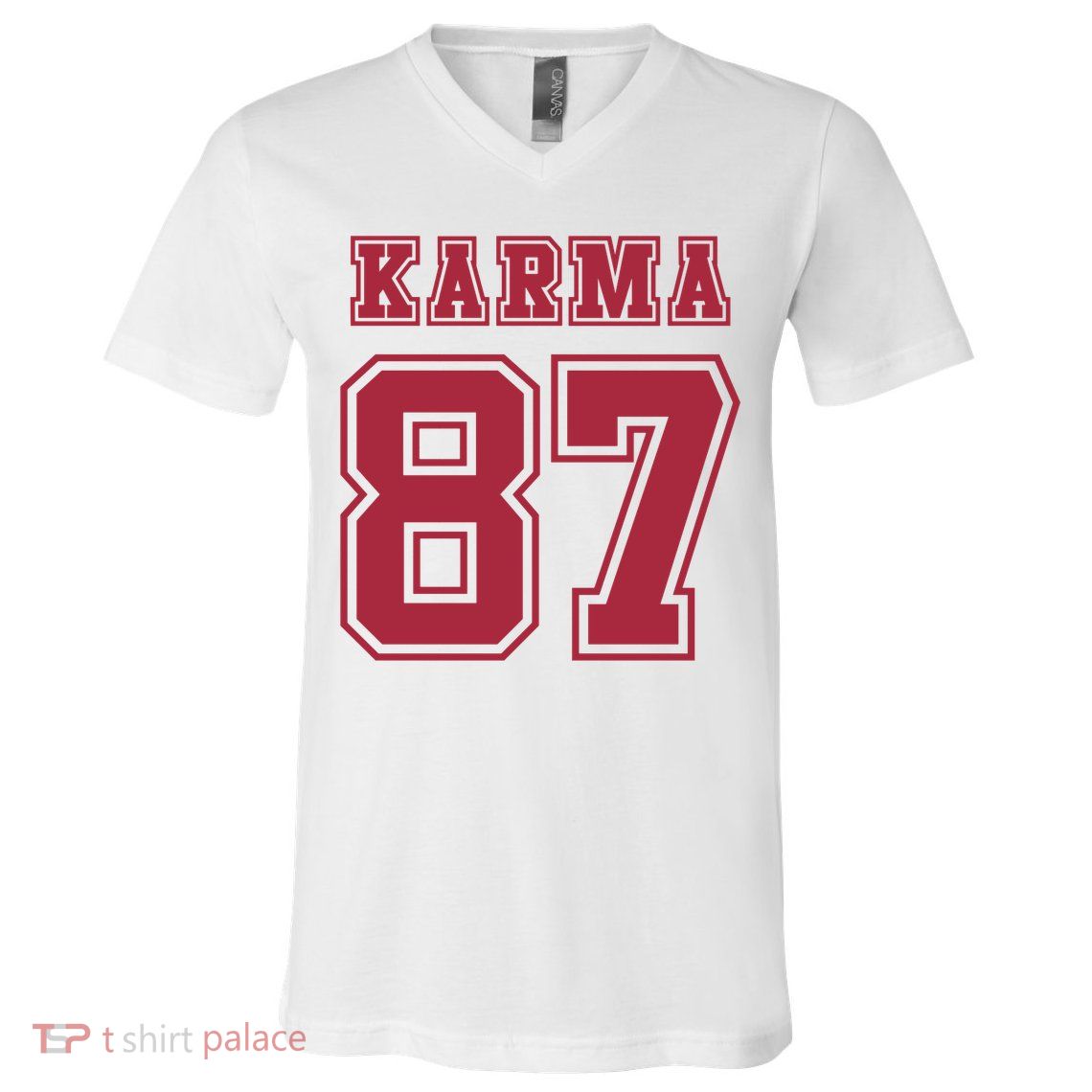 Karma 87 | Sporty Trendy Design V-Neck T-Shirt