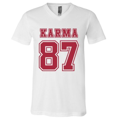 Karma 87 | Sporty Trendy Design V-Neck T-Shirt