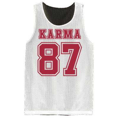 Karma 87 | Sporty Trendy Design Mesh Reversible Basketball Jersey Tank