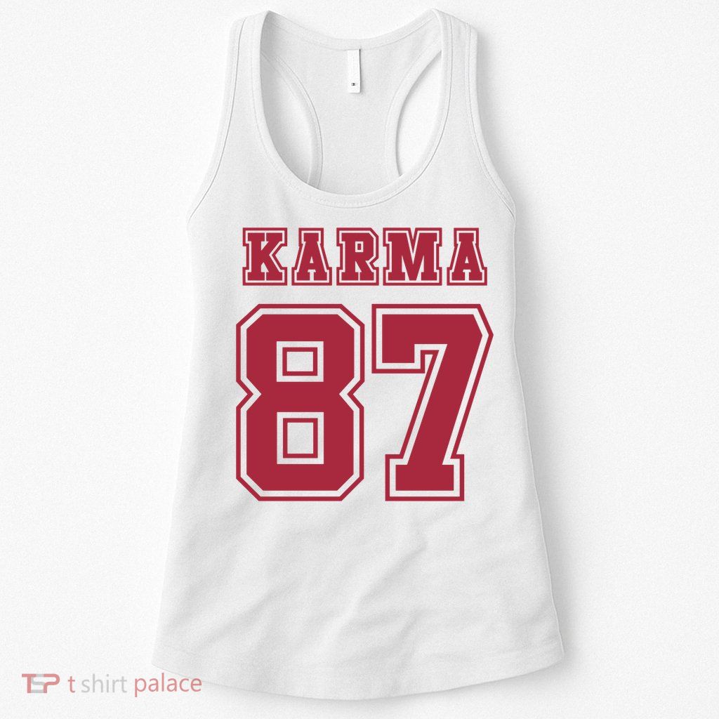 Karma 87 | Sporty Trendy Design Womens Tank Top