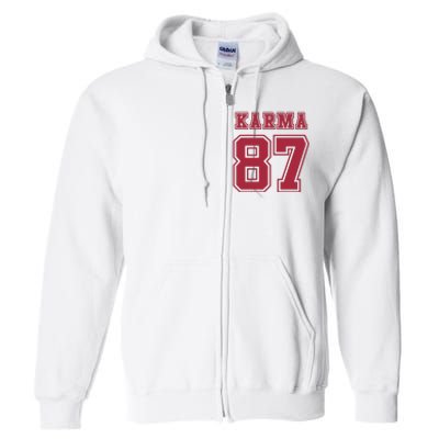 Karma 87 | Sporty Trendy Design Full Zip Hoodie