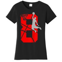 K.i.d.s 8 Year Old 8th Basketball Birthday PartyTheme Boys Girls Women's T-Shirt