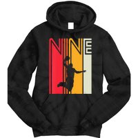 Kids 9th Birthday Basketball Lover 9 Years Old Retro Tie Dye Hoodie