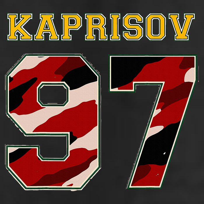 KAPRIZOV 97 Wild The Thrill Minnesota Pro Ice Hockey 7 Panel Mesh Trucker Snapback Hat