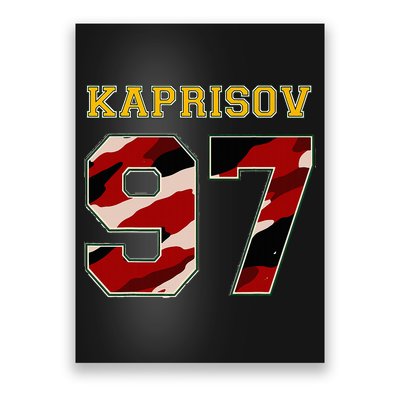 KAPRIZOV 97 Wild The Thrill Minnesota Pro Ice Hockey Poster