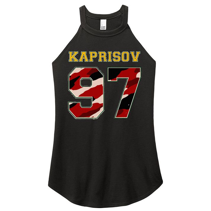 KAPRIZOV 97 Wild The Thrill Minnesota Pro Ice Hockey Women's Perfect Tri Rocker Tank