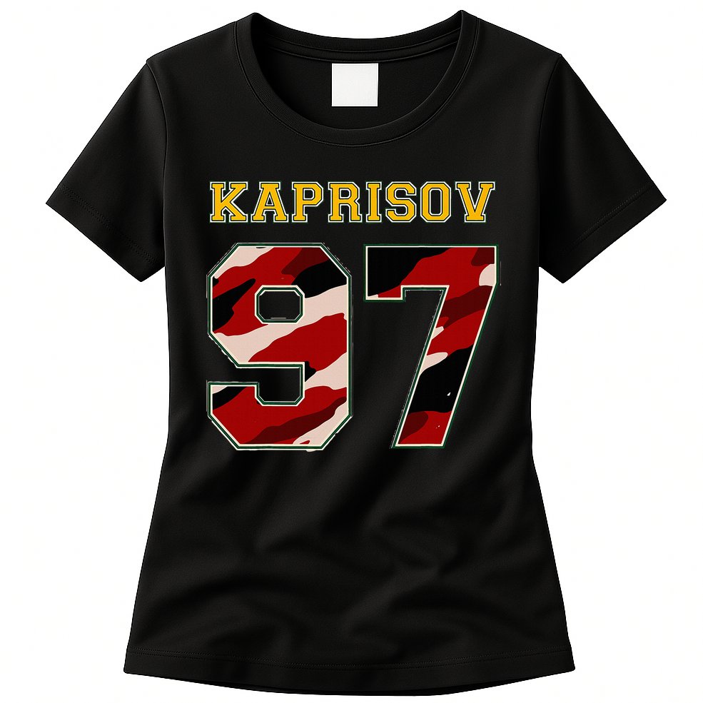 KAPRIZOV 97 Wild The Thrill Minnesota Pro Ice Hockey Womens T-Shirt