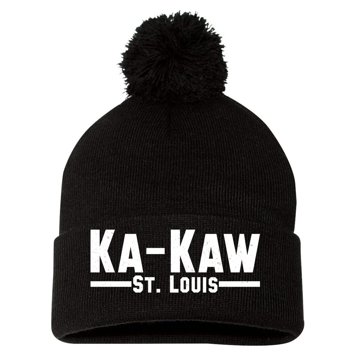 Ka Kaw St. Louis Pom Pom 12in Knit Beanie