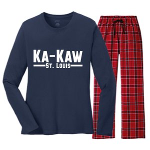 Ka Kaw St. Louis Women's Long Sleeve Flannel Pajama Set 