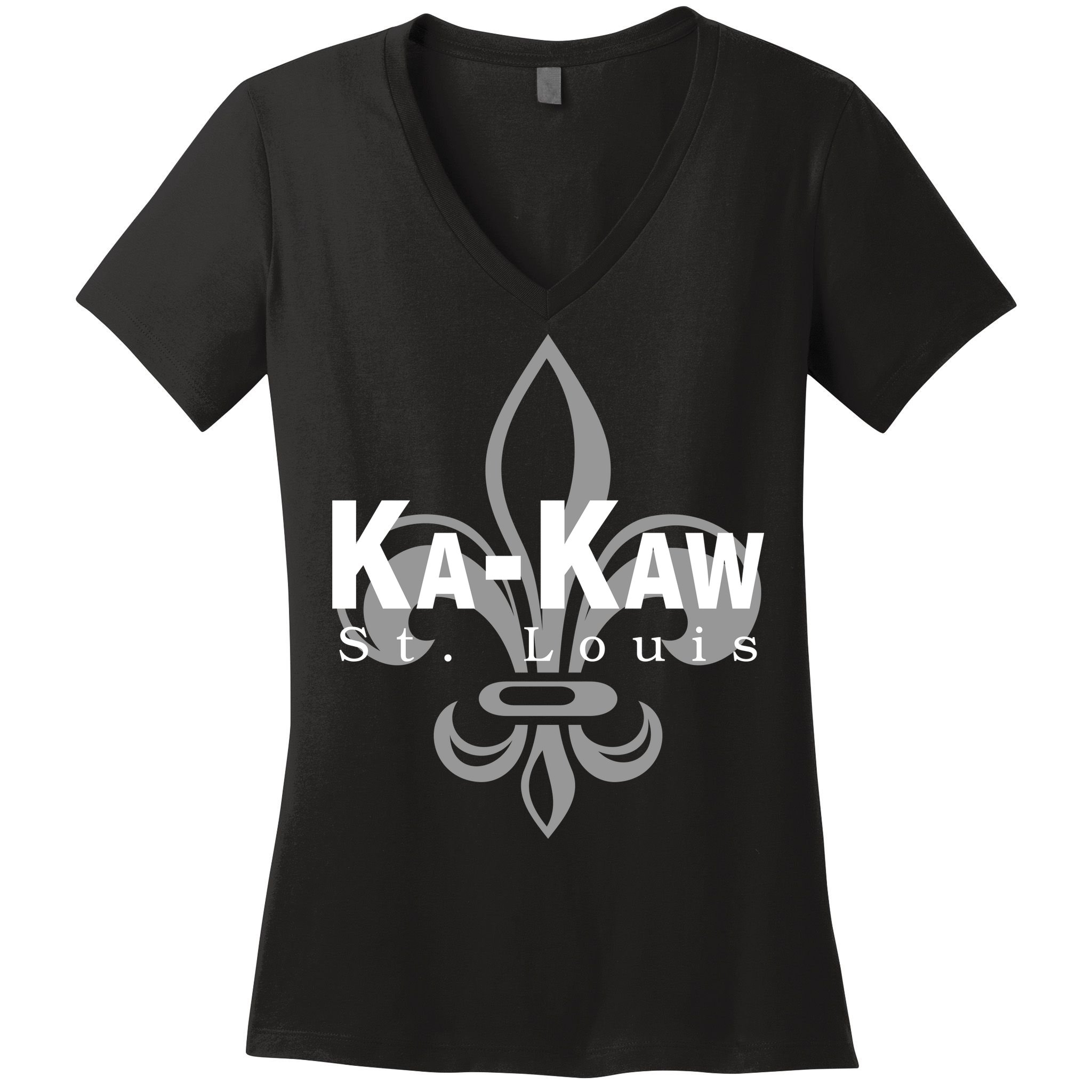 Ka-Kaw St.Louis Sports Fan Women's V-Neck T-Shirt