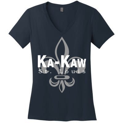 Ka-Kaw St.Louis Sports Fan Women's V-Neck T-Shirt