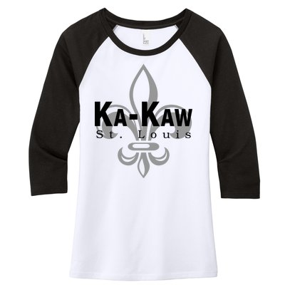 Ka-Kaw St.Louis Sports Fan Women's Tri-Blend 3/4-Sleeve Raglan Shirt