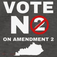 Kentucky Amendment 2 Vote No Public Schools Funding Vector Backpack
