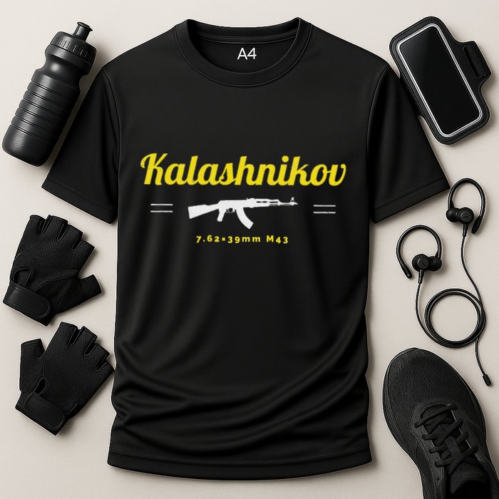 Kalashnikov Ak 47 Rifle Weapon Russia Ussr Cccp Gun Lover Cooling Performance Crew T-Shirt