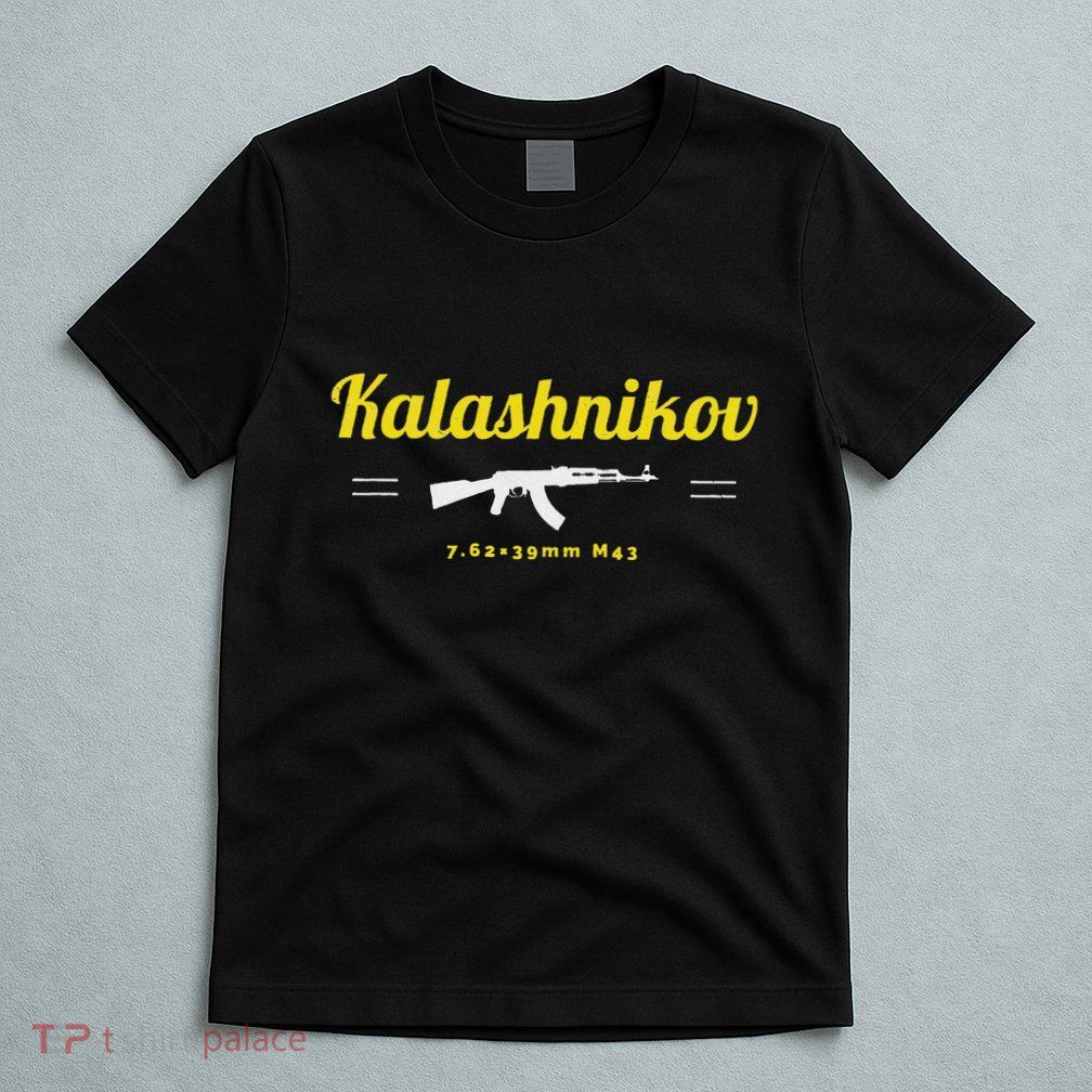 Kalashnikov Ak 47 Rifle Weapon Russia Ussr Cccp Gun Lover T-Shirt