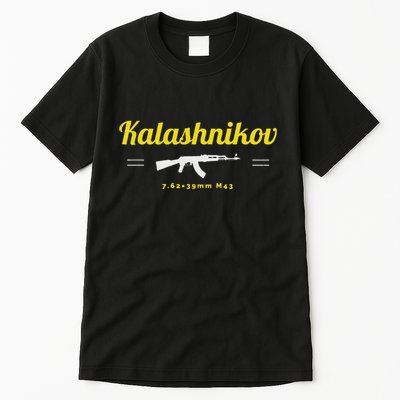 Kalashnikov Ak 47 Rifle Weapon Russia Ussr Cccp Gun Lover Tall T-Shirt