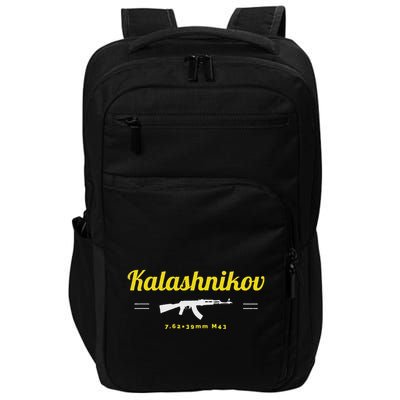 Kalashnikov Ak 47 Rifle Weapon Russia Ussr Cccp Gun Lover Impact Tech Backpack