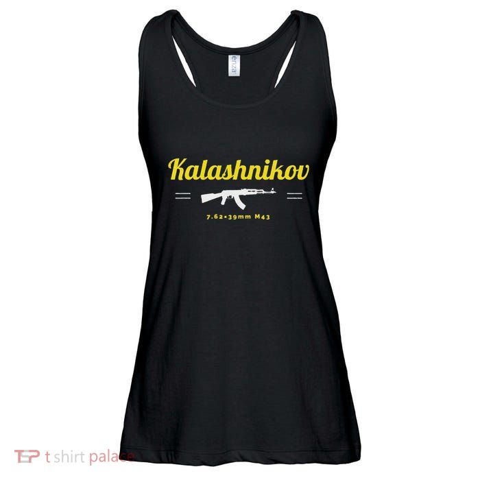 Kalashnikov Ak 47 Rifle Weapon Russia Ussr Cccp Gun Lover Ladies Essential Flowy Tank