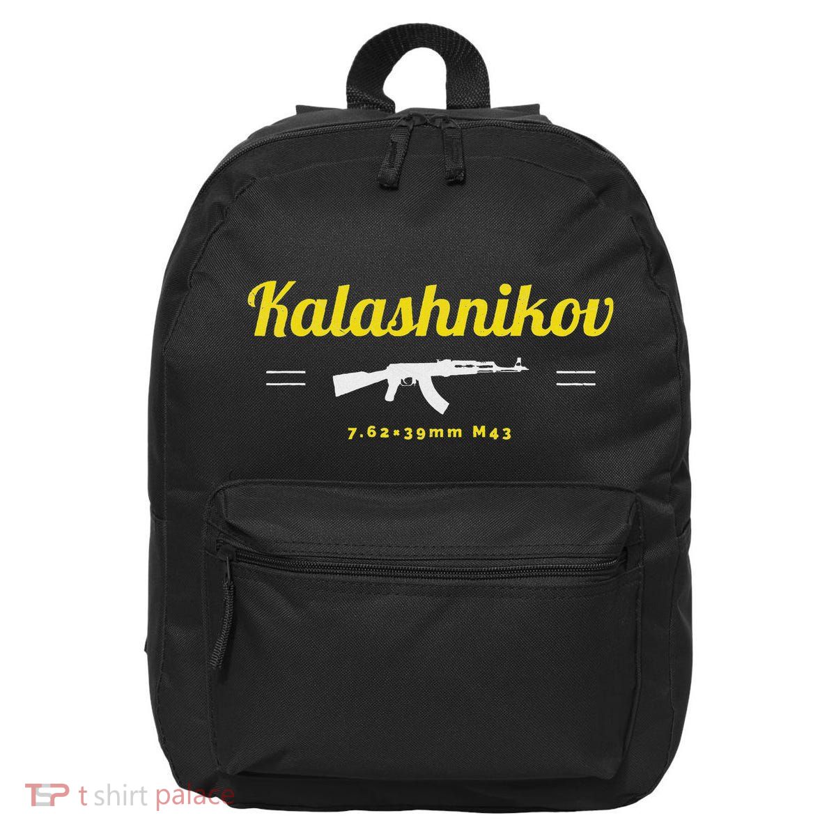 Kalashnikov Ak 47 Rifle Weapon Russia Ussr Cccp Gun Lover 16 in Basic Backpack