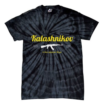 Kalashnikov Ak 47 Rifle Weapon Russia Ussr Cccp Gun Lover Tie-Dye T-Shirt