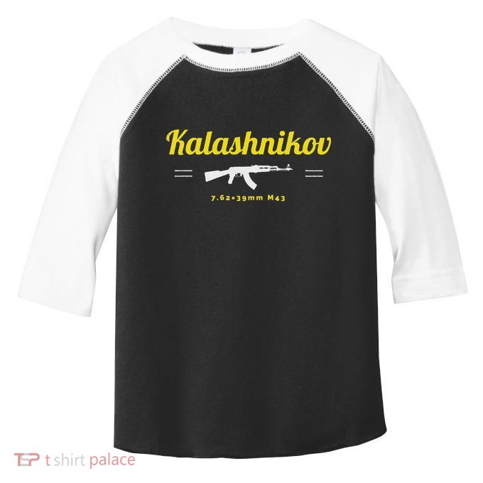 Kalashnikov Ak 47 Rifle Weapon Russia Ussr Cccp Gun Lover Toddler Fine Jersey T-Shirt