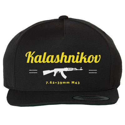 Kalashnikov Ak 47 Rifle Weapon Russia Ussr Cccp Gun Lover Wool Snapback Cap