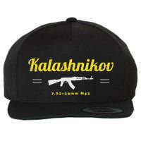 Kalashnikov Ak 47 Rifle Weapon Russia Ussr Cccp Gun Lover Wool Snapback Cap